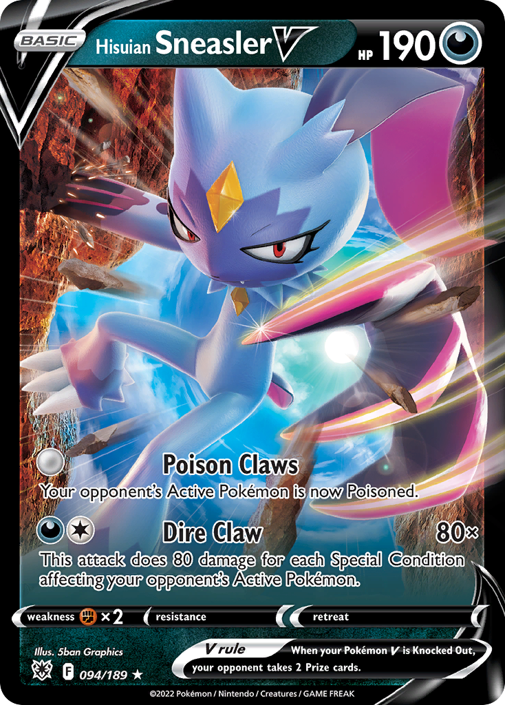 Hisuian Sneasler V 094/216 Rare Holo V