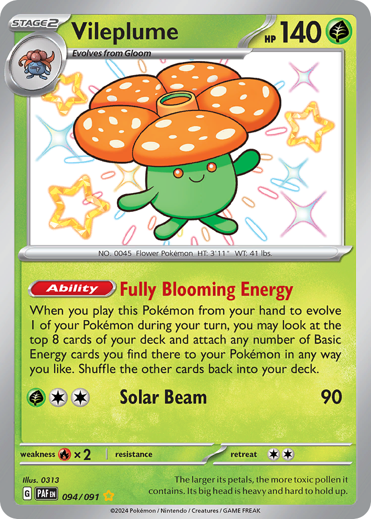 Vileplume 094/245 Shiny Rare