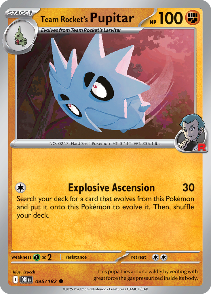 Team Rocket's Pupitar 095/244 Common