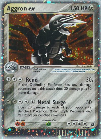 Aggron ex 095/100 Rare Holo EX