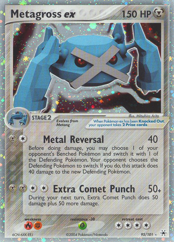 Metagross ex 095/102 Rare Holo EX