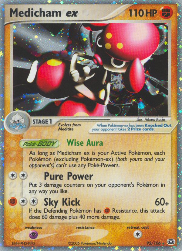 Medicham ex 095/107 Rare Holo EX