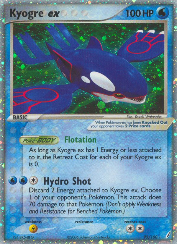 Kyogre ex 095/100 Rare Holo EX