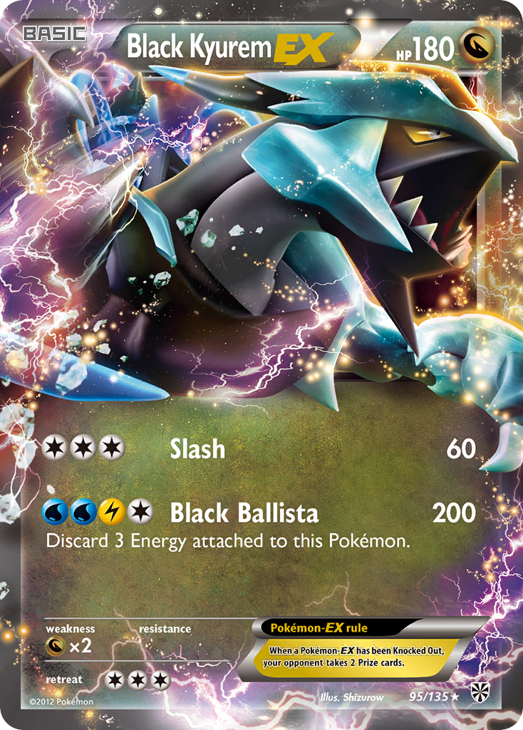 Black Kyurem-EX 095/138 Rare Holo EX