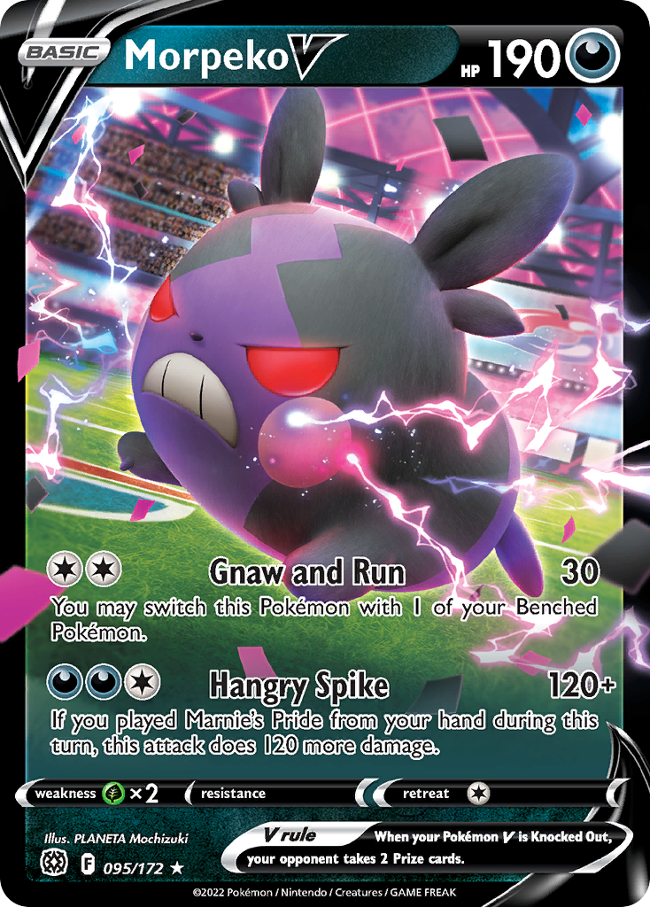 Morpeko V 095/186 Rare Holo V
