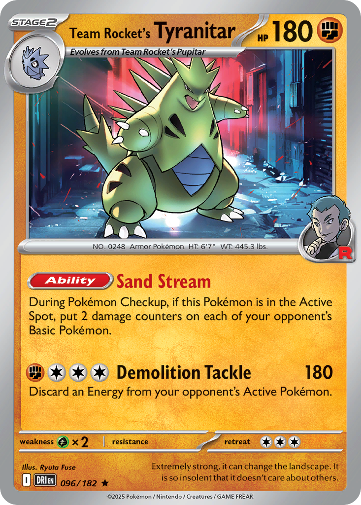 Team Rocket's Tyranitar 096/244 Rare