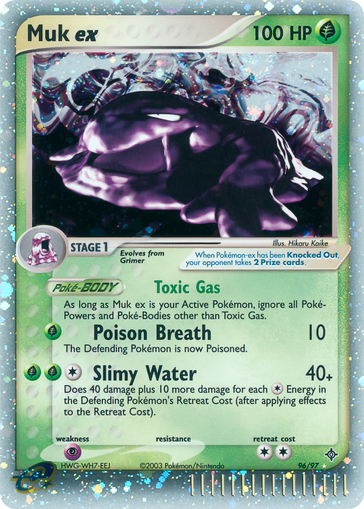 Muk ex 096/100 Rare Holo EX