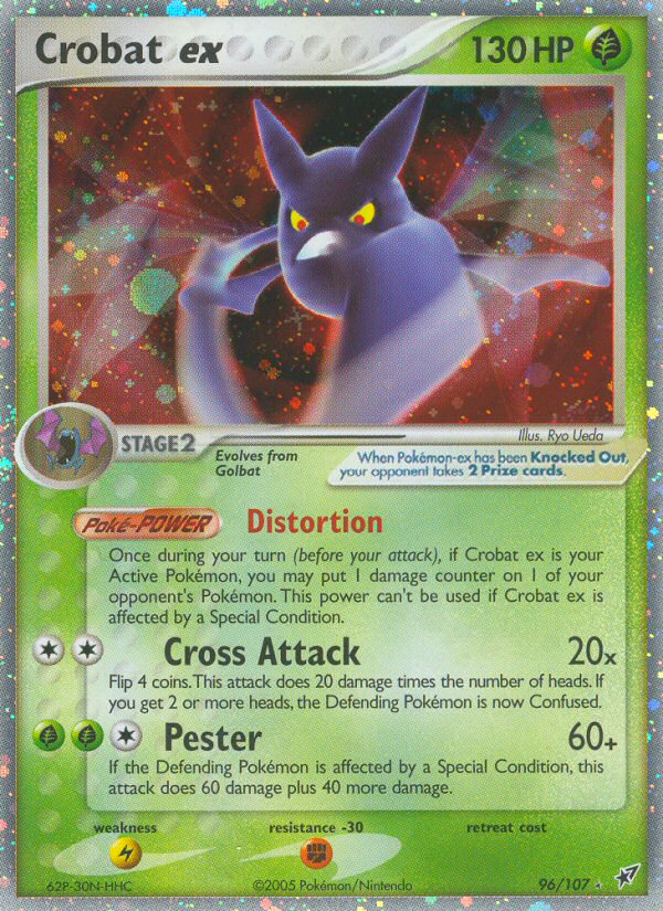 Crobat ex 096/108 Rare Holo EX