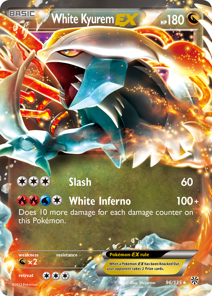 White Kyurem-EX 096/138 Rare Holo EX