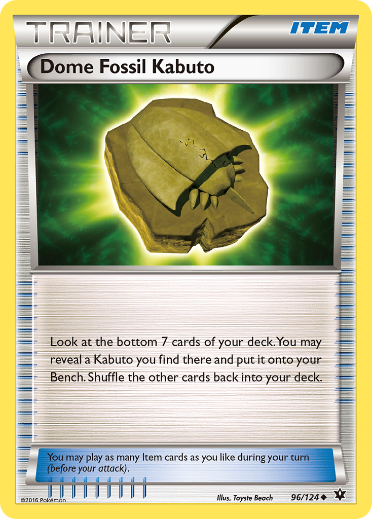 Dome Fossil Kabuto 096/129 Uncommon