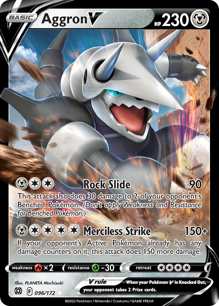 Aggron V 096/186 Rare Holo V