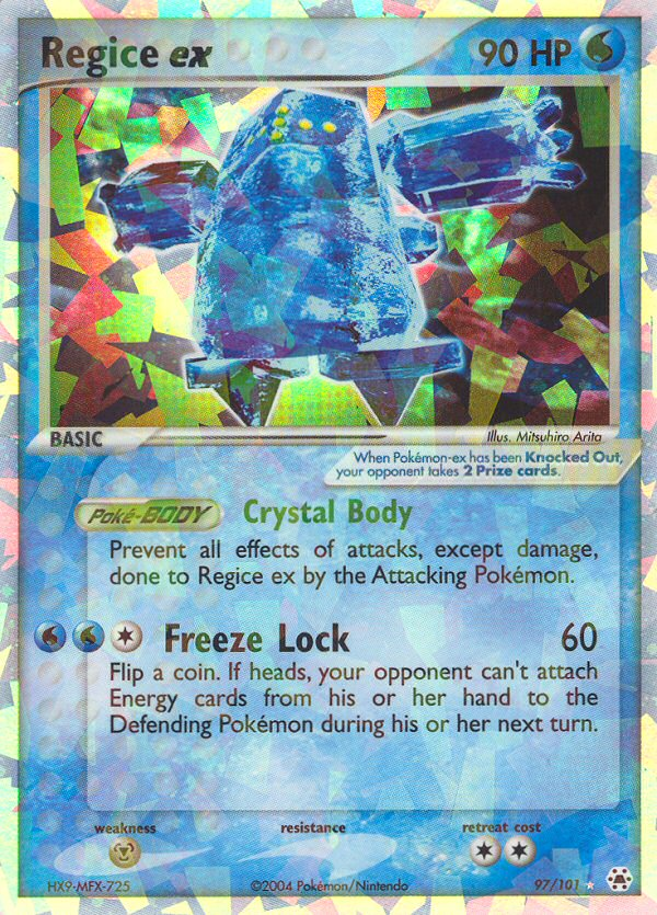 Regice ex 097/102 Rare Holo EX