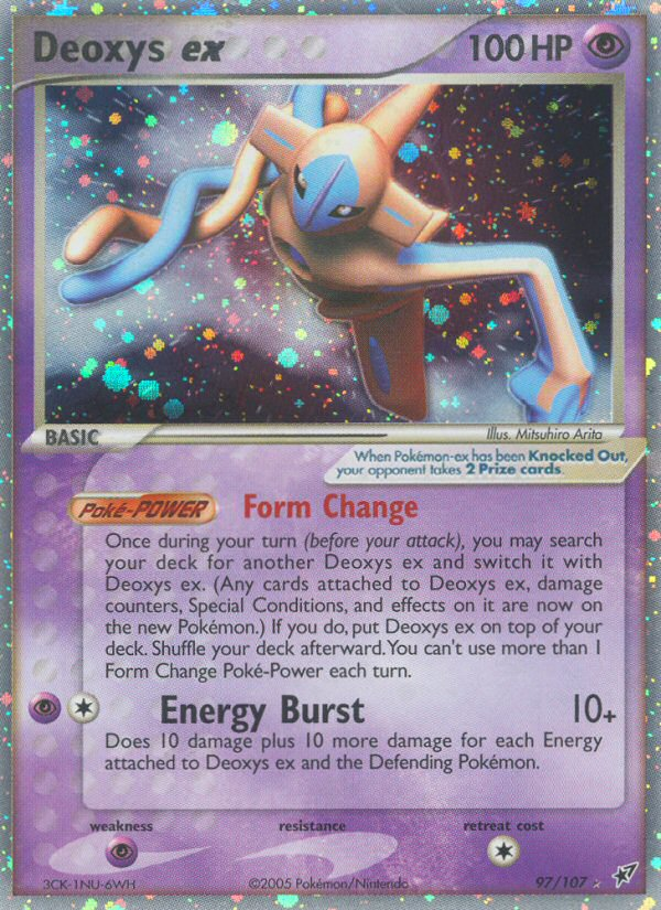 Deoxys ex 097/108 Rare Holo EX