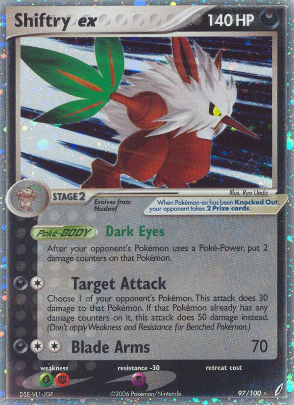 Shiftry ex 097/100 Rare Holo EX