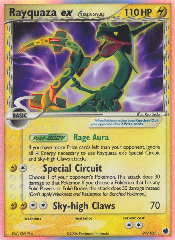 Rayquaza ex δ 097/101 Rare Holo EX