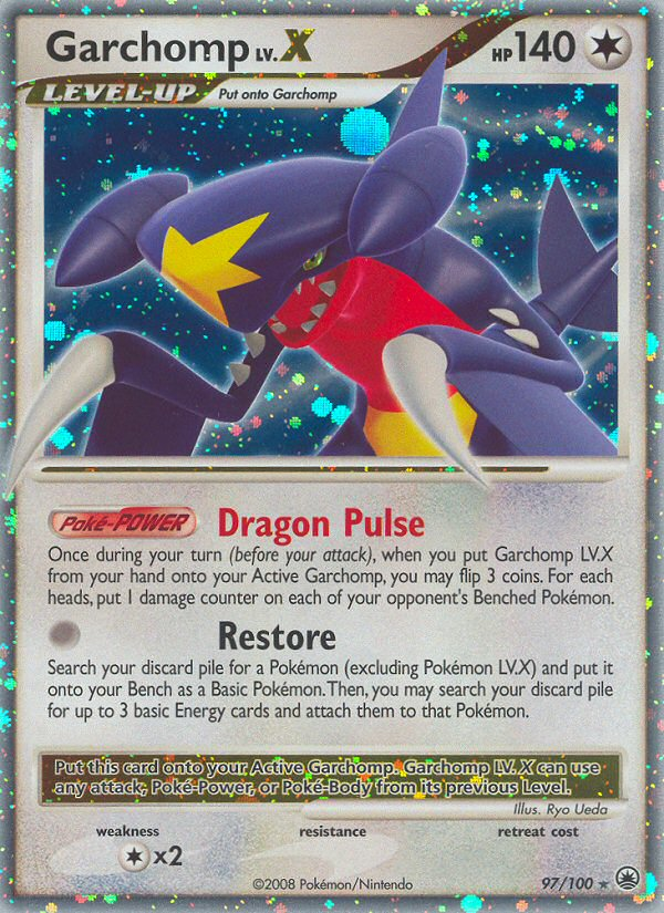 Garchomp LV.X 097/100 Rare Holo LV.X