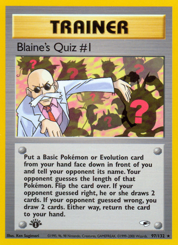 Blaine's Quiz #1 097/132 Rare