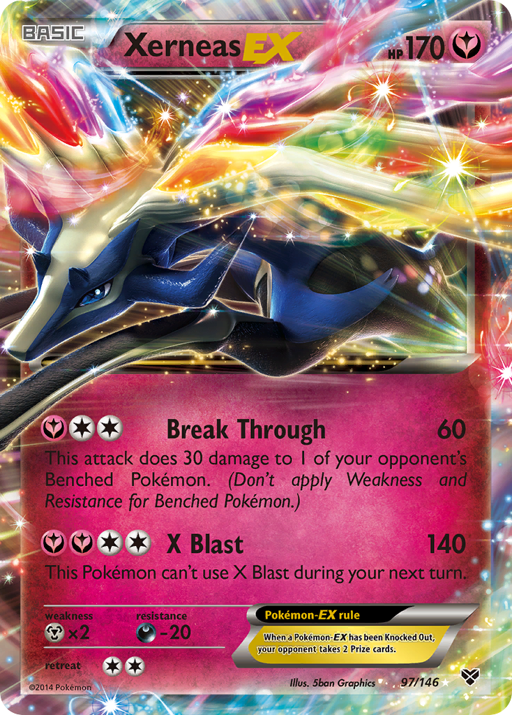 Xerneas-EX 097/146 Rare Holo EX
