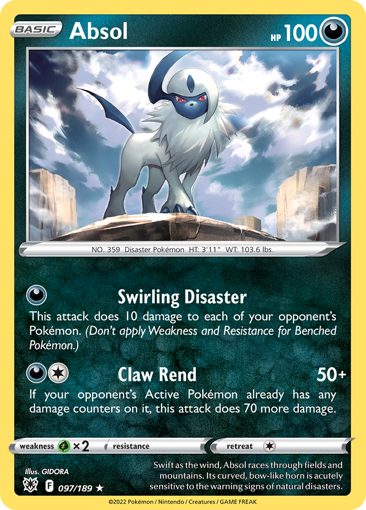 Absol 097/216 Rare Holo