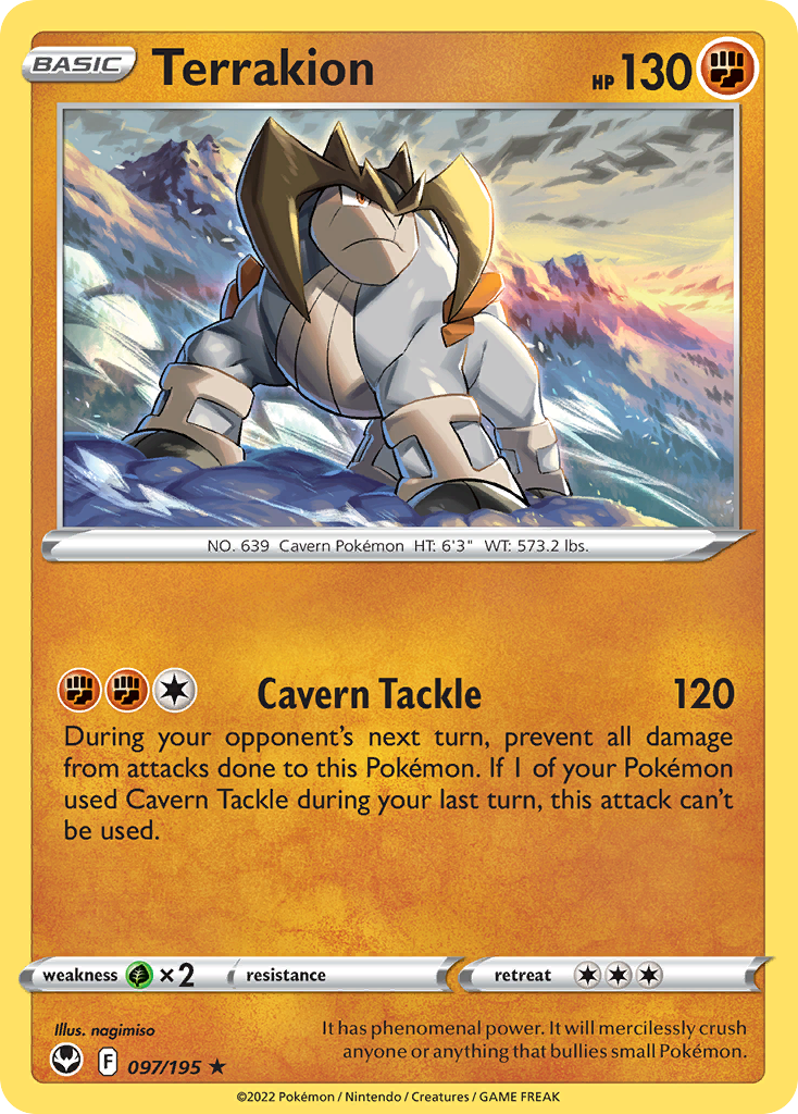 Terrakion 097/215 Rare Holo