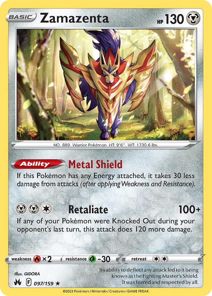 Zamazenta 097/160 Rare Holo