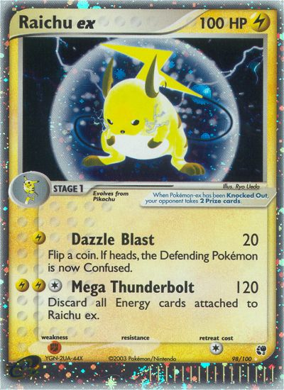 Raichu ex 098/100 Rare Holo EX