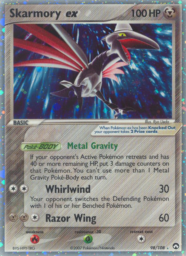 Skarmory ex 098/108 Rare Holo EX