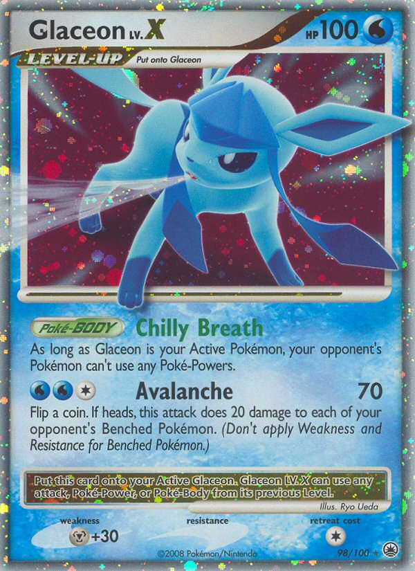 Glaceon LV.X 098/100 Rare Holo LV.X