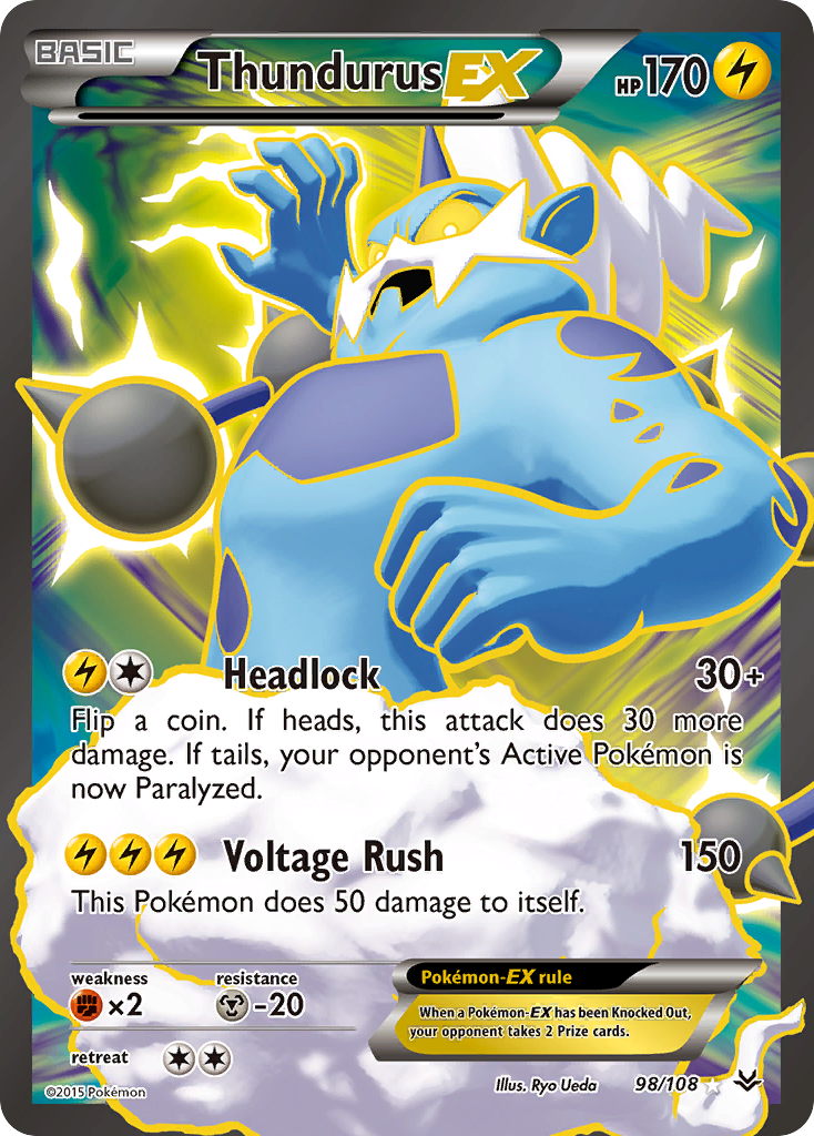 Thundurus-EX 098/112 Rare Ultra