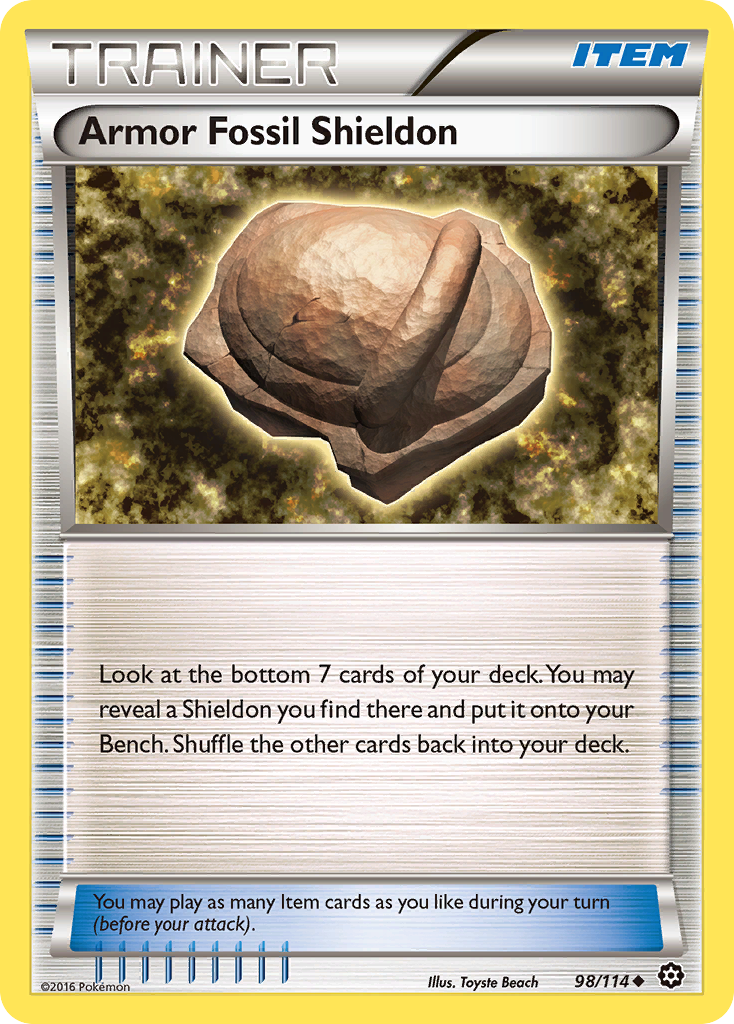 Armor Fossil Shieldon 098/116 Uncommon