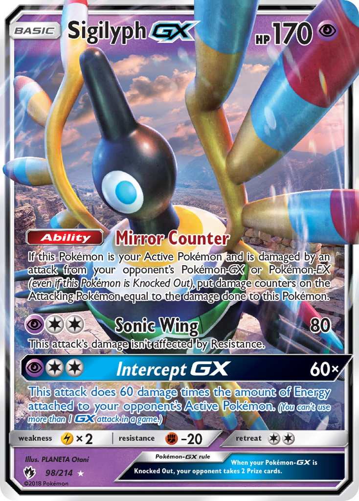 Sigilyph-GX 098/240 Rare Holo GX