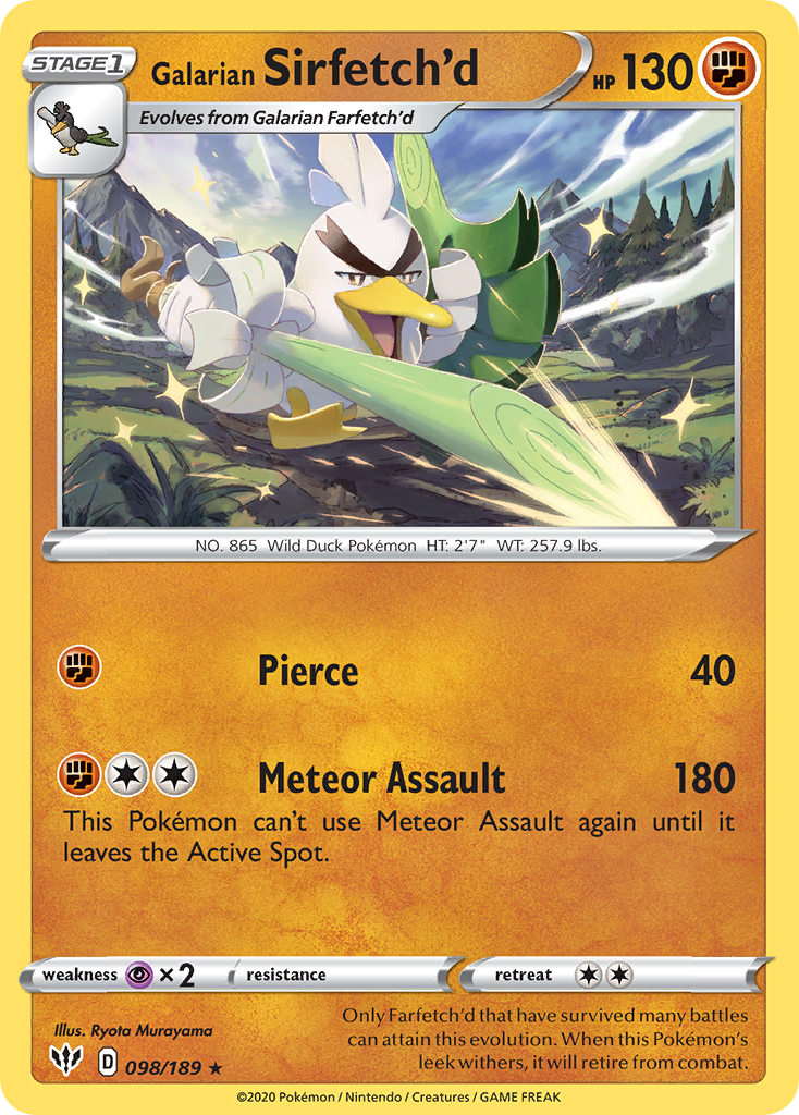 Galarian Sirfetch'd 098/201 Rare