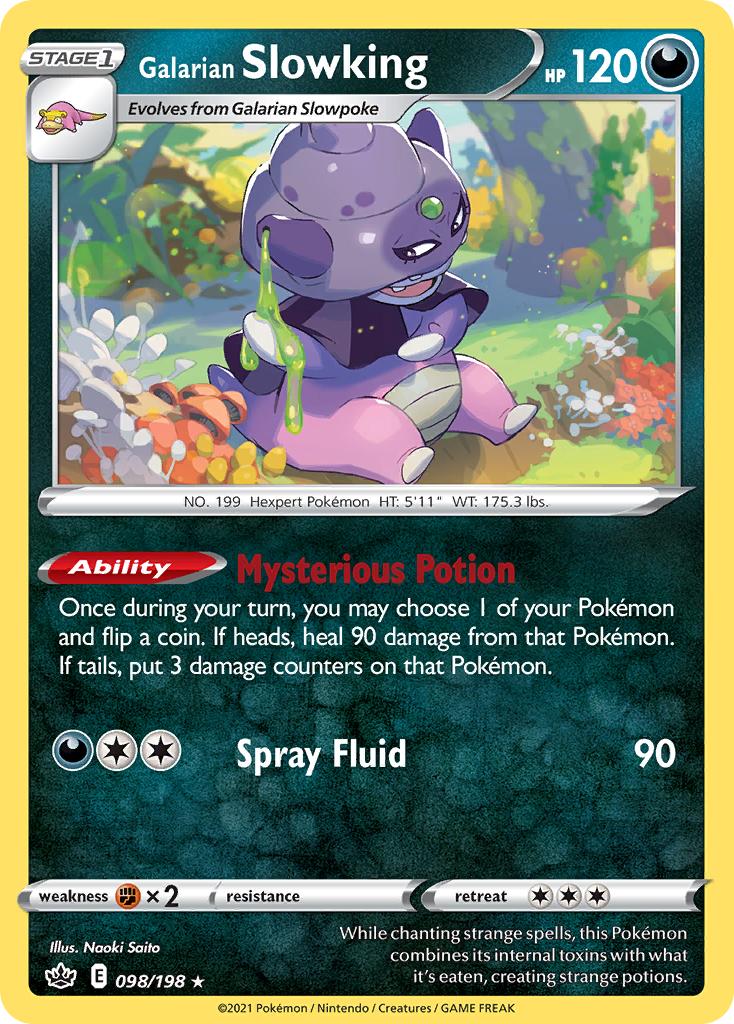 Galarian Slowking 098/233 Rare Holo