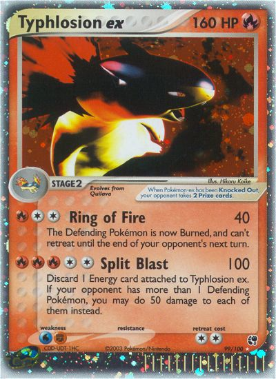 Typhlosion ex 099/100 Rare Holo EX