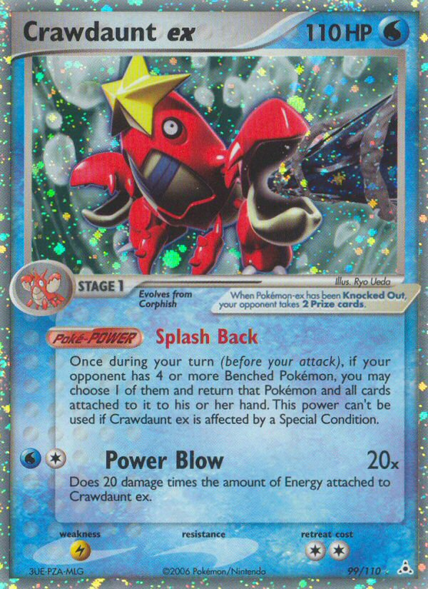 Crawdaunt ex 099/111 Rare Holo EX