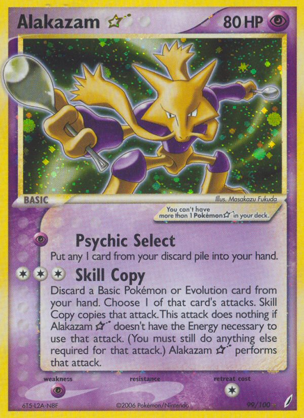 Alakazam ★ 099/100 Rare Holo Star