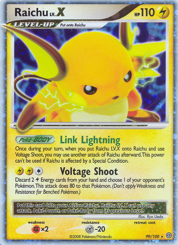 Raichu LV.X 099/106 Rare Holo LV.X