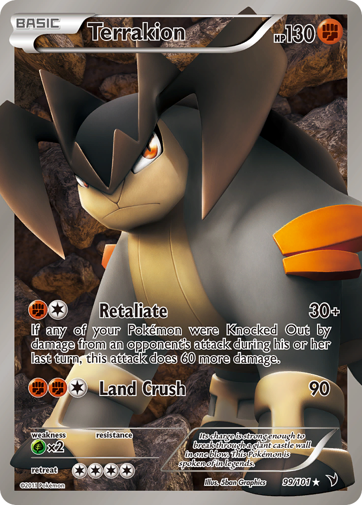 Terrakion 099/102 Rare Ultra