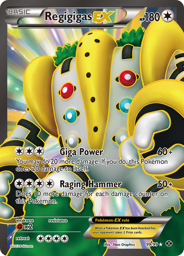 Regigigas-EX 099/103 Rare Ultra