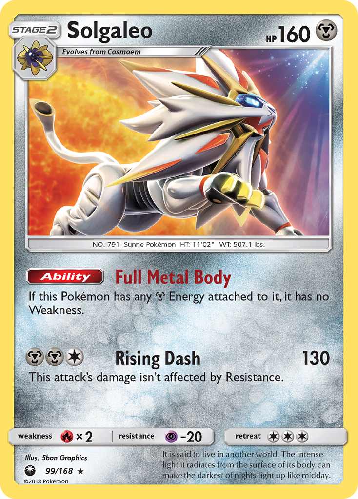 Solgaleo 099/187 Rare Holo