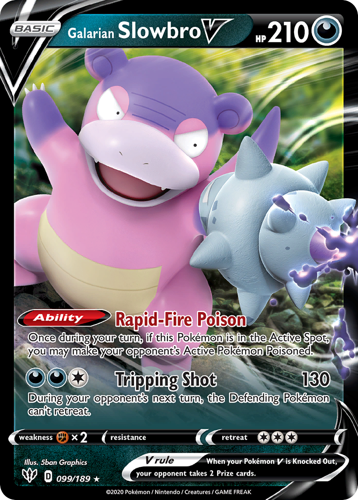 Galarian Slowbro V 099/201 Rare Holo V