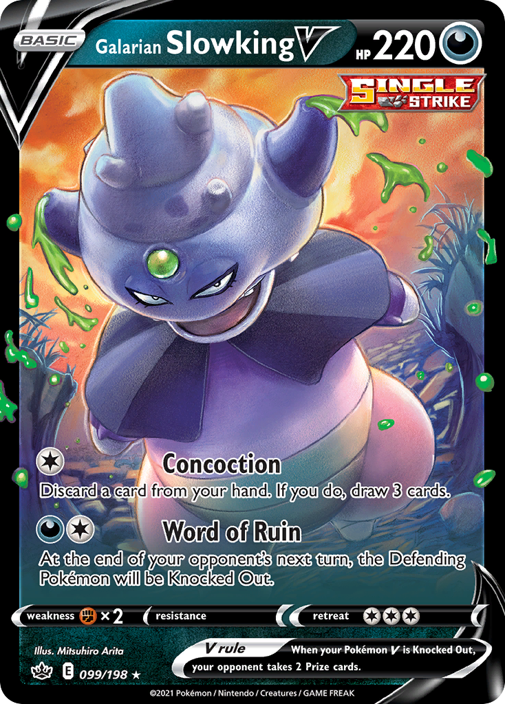 Galarian Slowking V 099/233 Rare Holo V