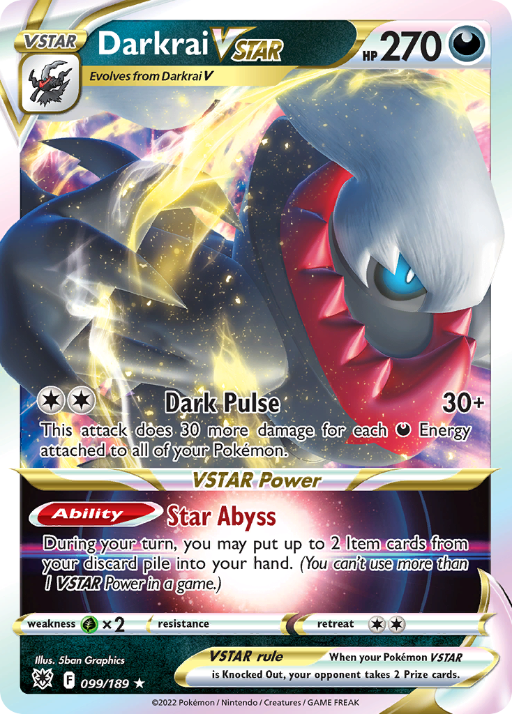 Darkrai VSTAR 099/216 Rare Holo VSTAR