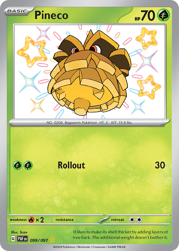 Pineco 099/245 Shiny Rare