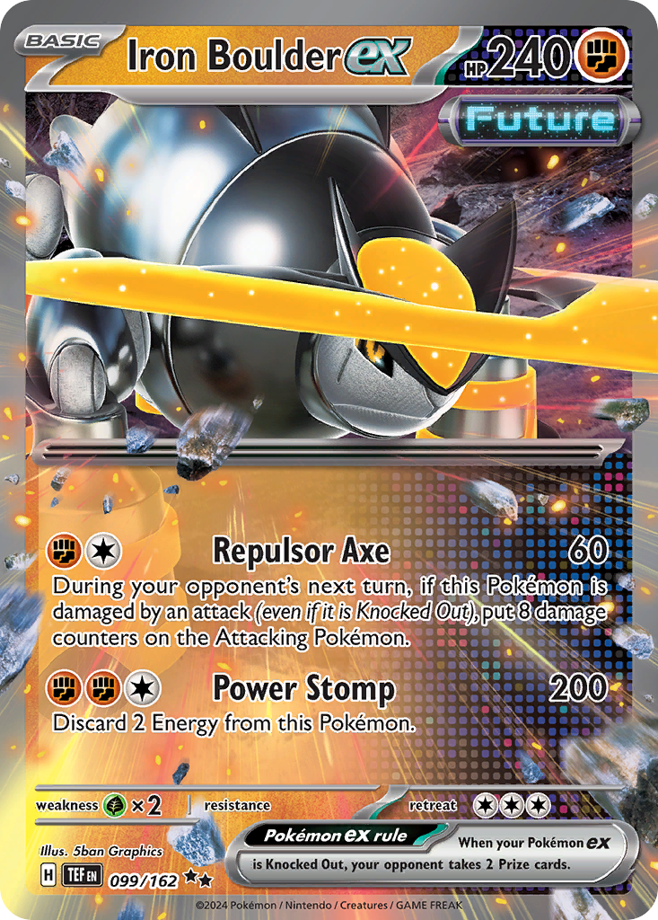 Iron Boulder ex 099/218 Double Rare