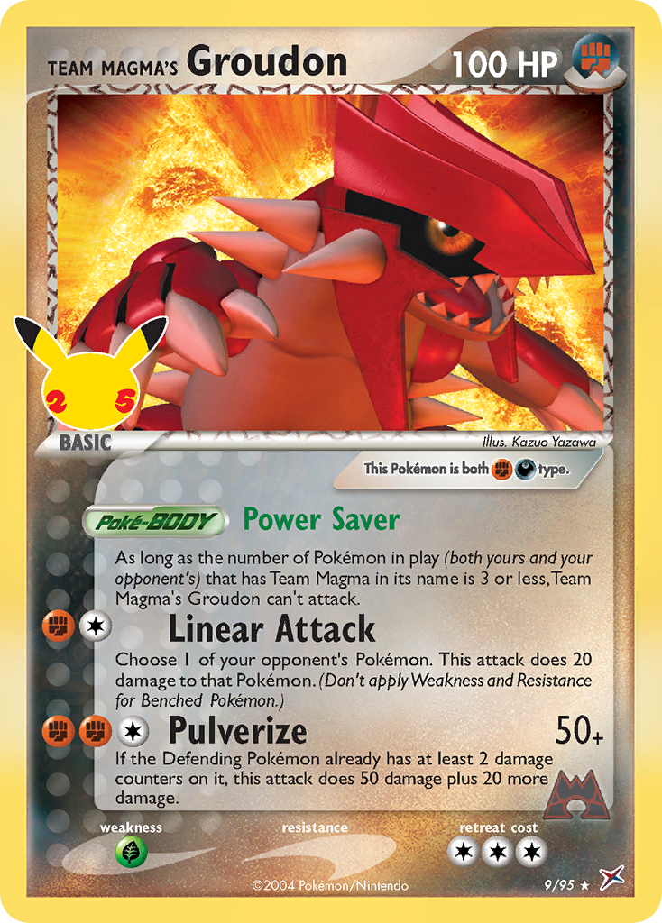 Team Magma's Groudon 009/25 Classic Collection