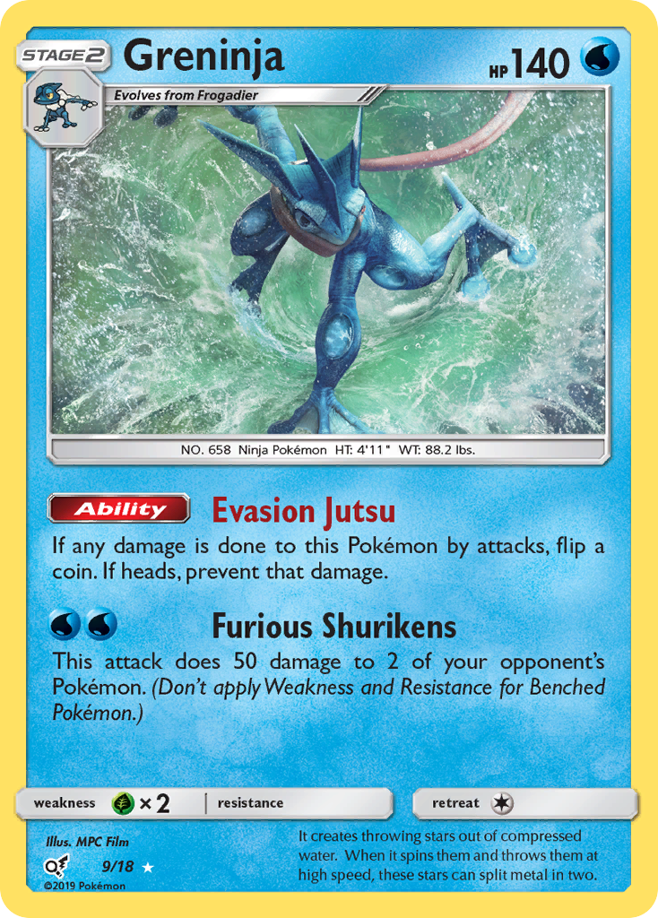 Greninja 009/18 Rare Ultra
