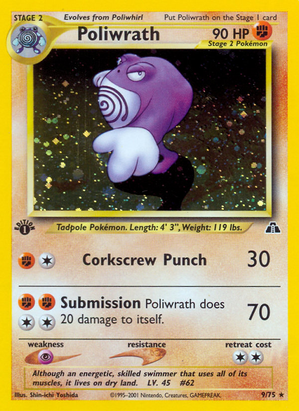 Poliwrath 009/75 Rare Holo
