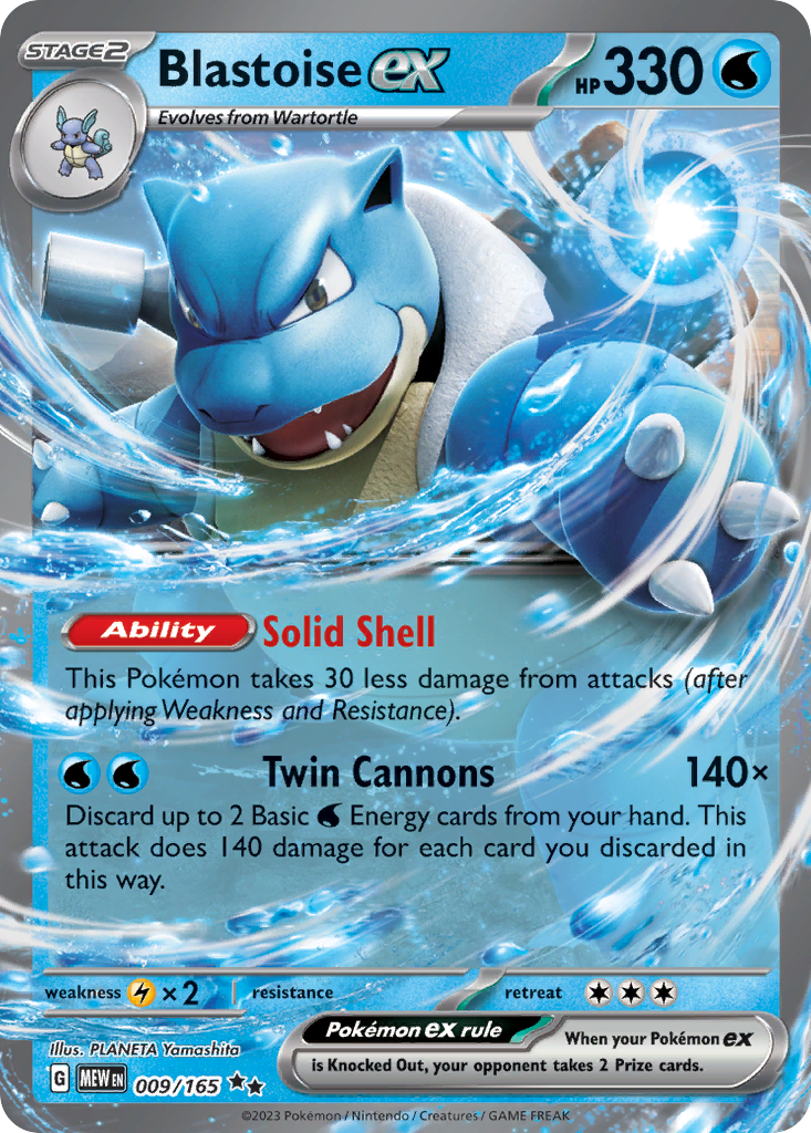 Blastoise ex 009/207 Double Rare