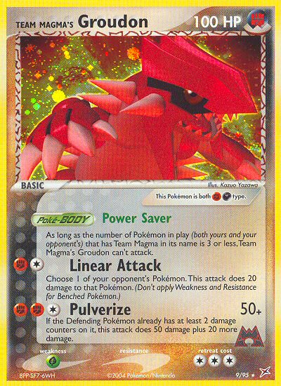 Team Magma's Groudon 009/97 Rare Holo